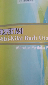 Image of Ekspetasi Nilai-Nilai Budi Utama di Sekolah